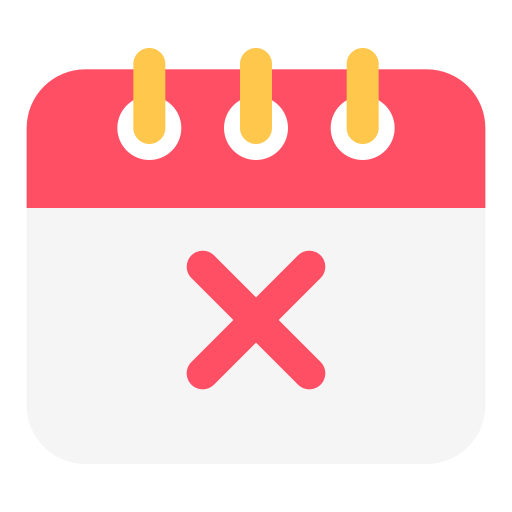 cancelar evento icono gratis