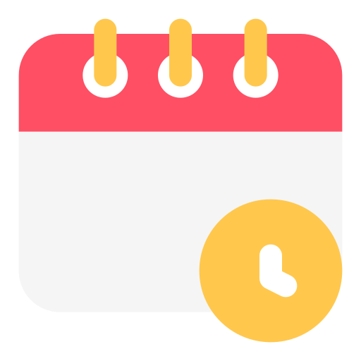 Schedule Generic color fill icon