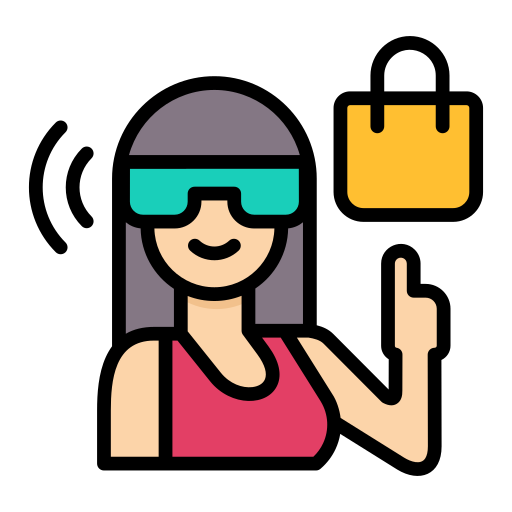 gafas de realidad virtual icono gratis