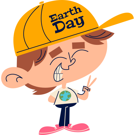 Earth day free sticker