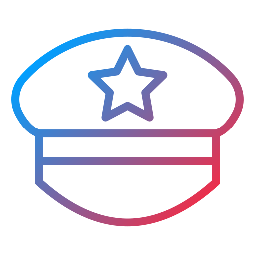 sombrero de policia icono gratis