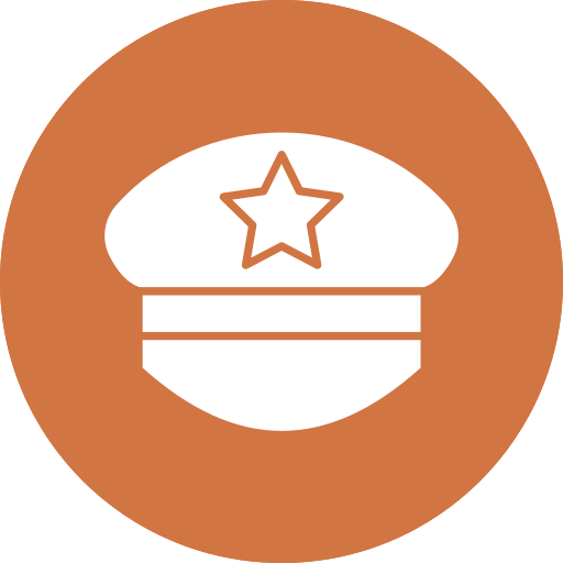 sombrero de policia icono gratis