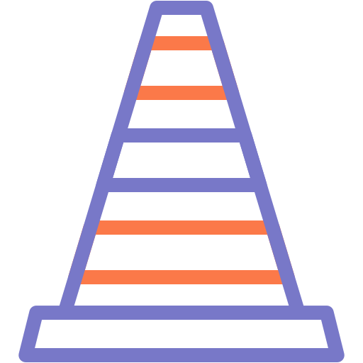 cône de signalisation Icône gratuit