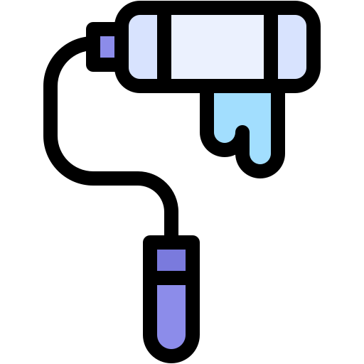 rouleau de peinture Icône gratuit