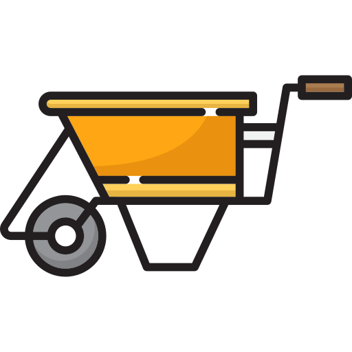 Wheelbarrow Generic color lineal-color icon