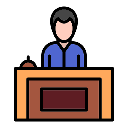 recepcionista icono gratis