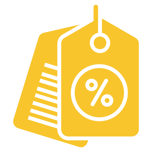 rabais Icône gratuit