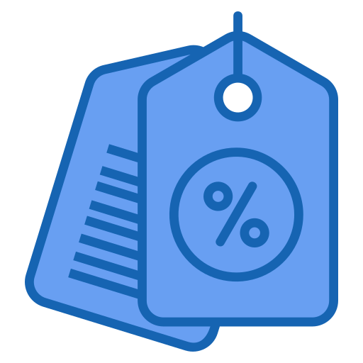 rabais Icône gratuit