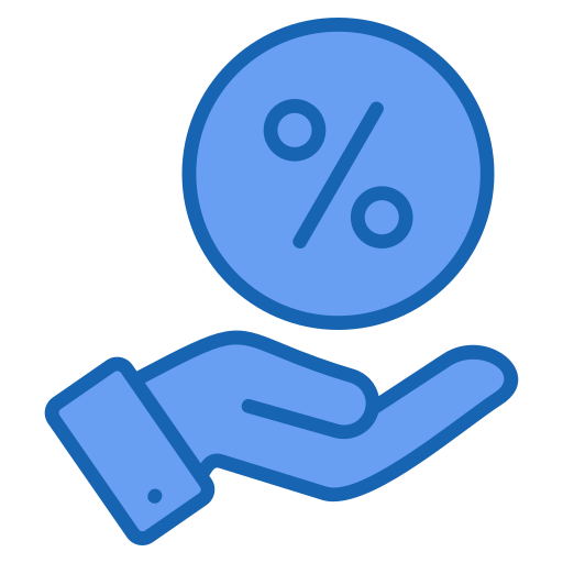 rabais Icône gratuit
