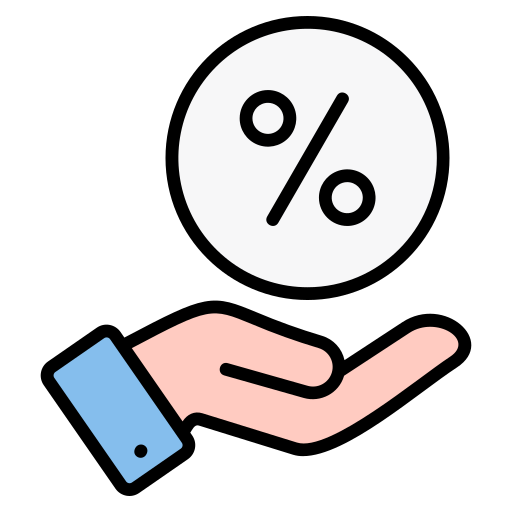 rabais Icône gratuit