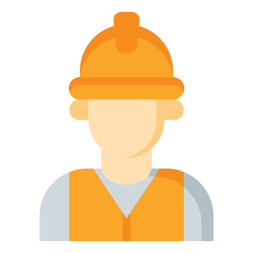 Construction worker - free icon