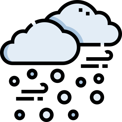 tormenta de nieve icono gratis