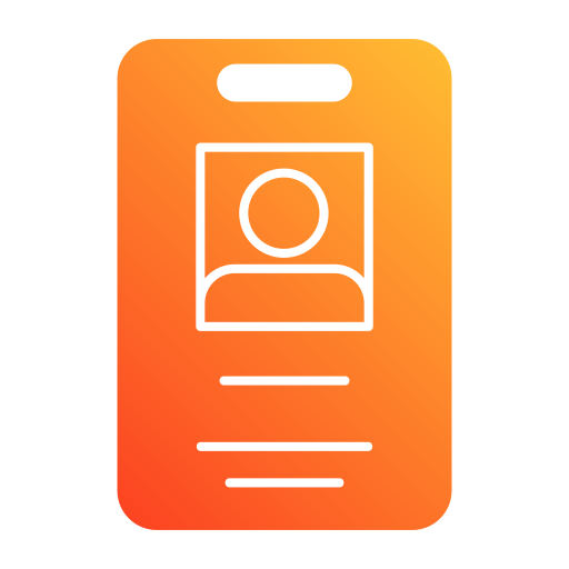 tarjeta de identificación icono gratis