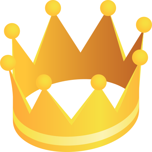Crown Gradient Isometric Gradient icon