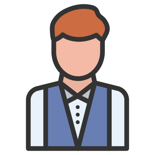 Waiter free icon Waiter free icon