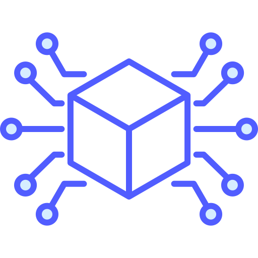 Blockchain Generic color lineal-color icon