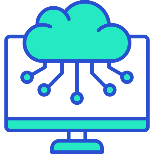 computación en la nube icono gratis