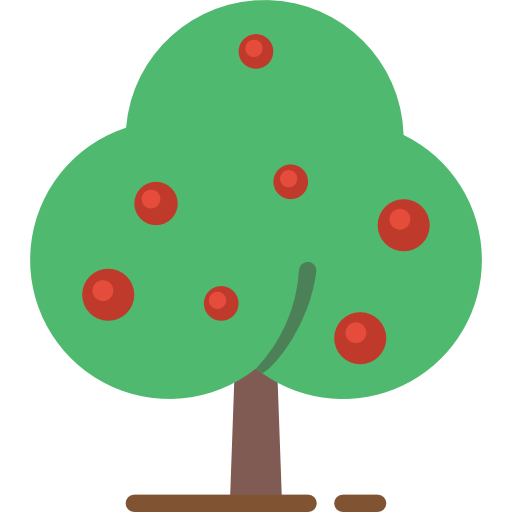 Árbol de frutas icono gratis