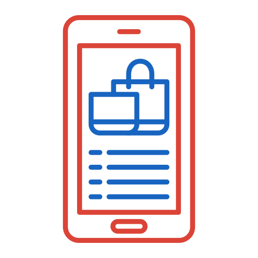 aplicación de compras icono gratis
