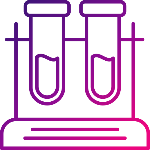 Test tubes Generic gradient outline icon