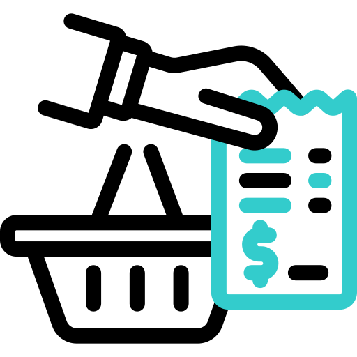 영수증 무료 아이콘