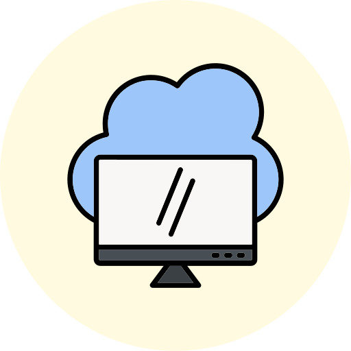 computación en la nube icono gratis