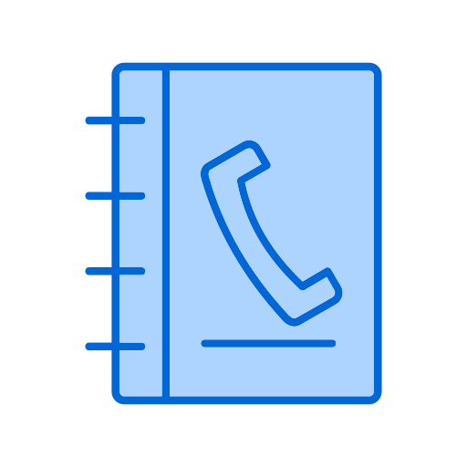 directorio telefónico icono gratis