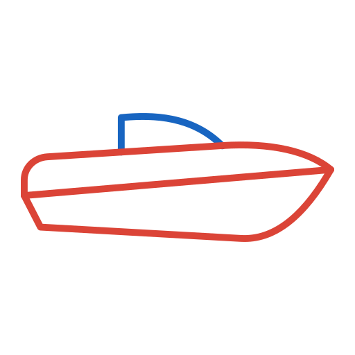 Speed boat Generic color outline icon
