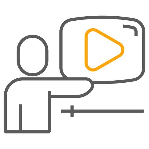 leçon vidéo Icône gratuit
