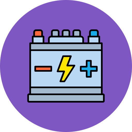 batería de coche icono gratis