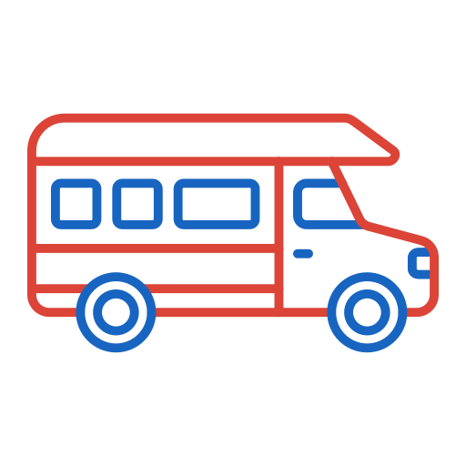 Camper van - Free transportation icons