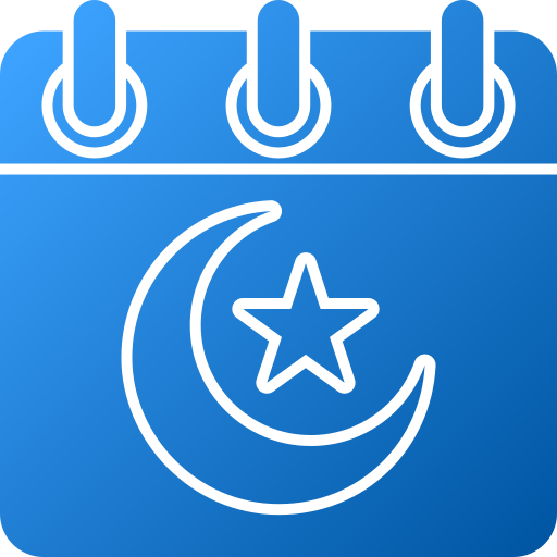 Moon and stars Generic gradient fill icon