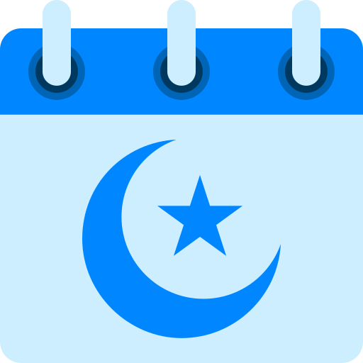 Moon and stars - free icon