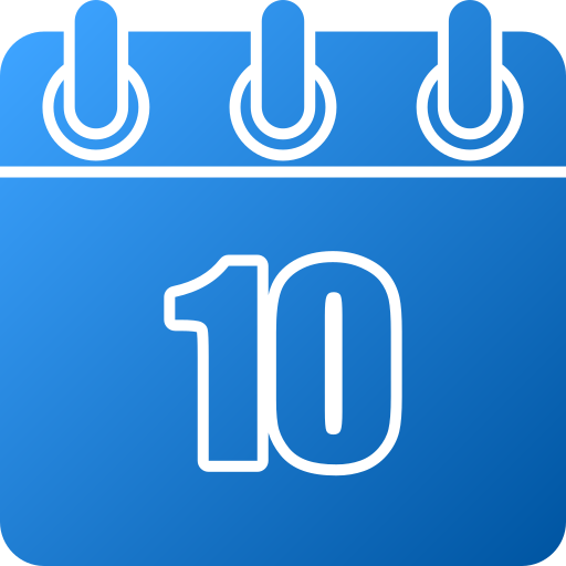 numero 10 icono gratis