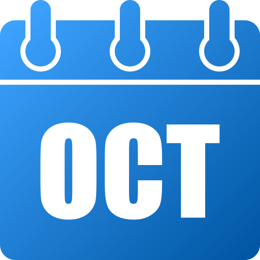 October Generic gradient fill icon