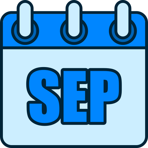 September Generic color lineal-color icon