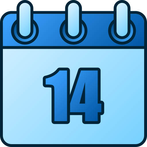 número 14 icono gratis
