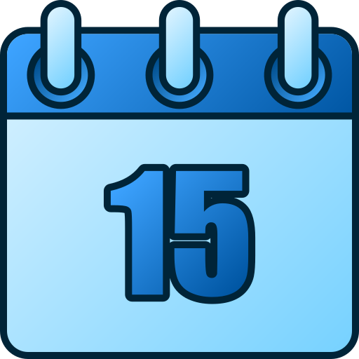 numero 15 icono gratis