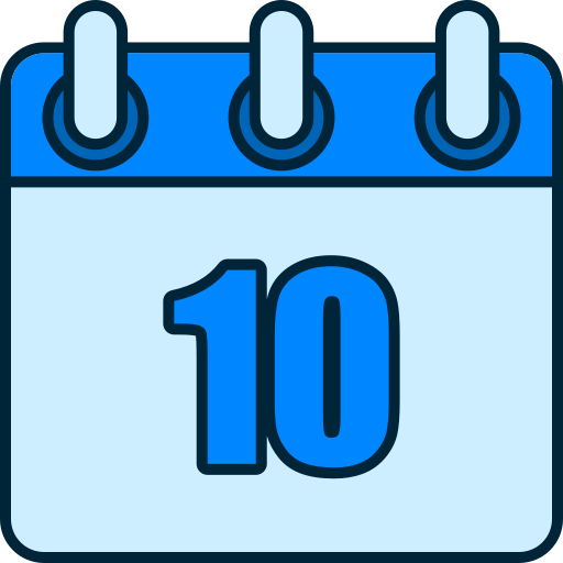numero 10 icono gratis