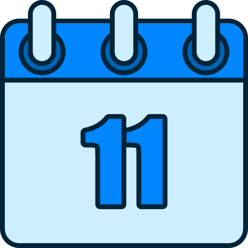 número 11 icono gratis