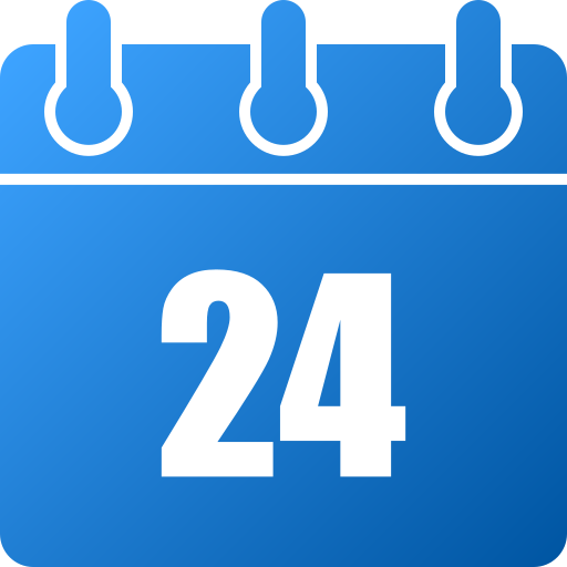 Number 24 free icon Number 24 free icon