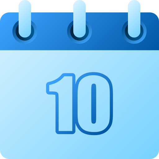 numero 10 icono gratis