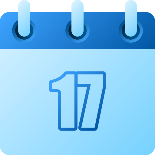 número 17 icono gratis