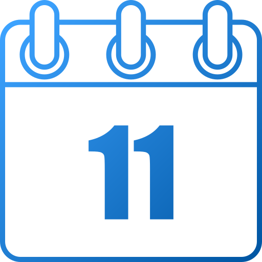 número 11 icono gratis