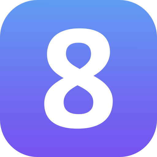 numero 8 icono gratis