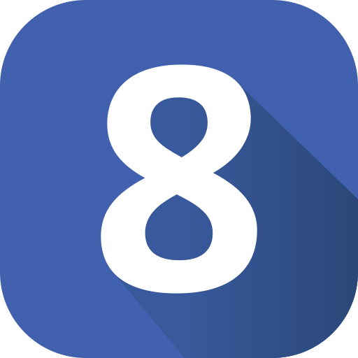 numero 8 icono gratis