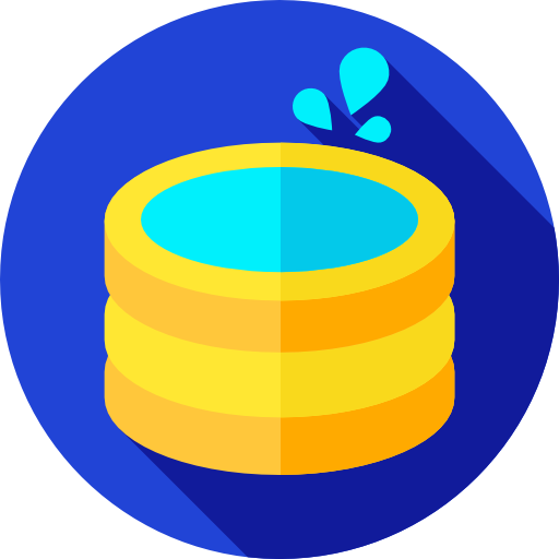 Pool Flat Circular Flat Icon