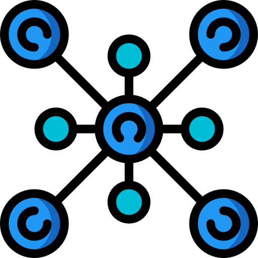 Molecules Basic Miscellany Lineal Color icon