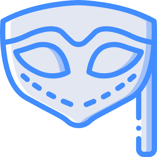 Mask Basic Miscellany Blue icon