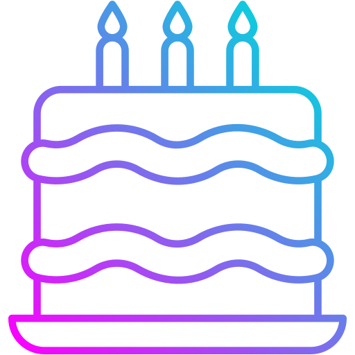 pastel de cumpleaños icono gratis